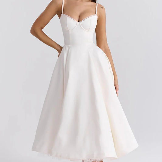 Korsettkleid mit dünnen Trägern und schmalem Schnitt für besondere Anlässe