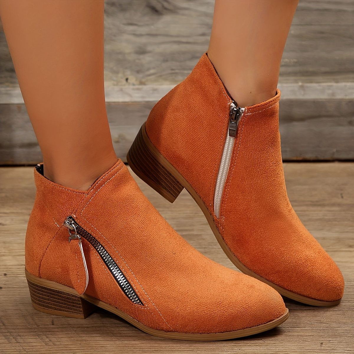 Riyettaa - Elegante Reißverschluss-Stiefel für Frauen