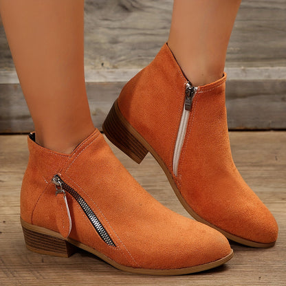 Riyettaa - Elegante Reißverschluss-Stiefel für Frauen