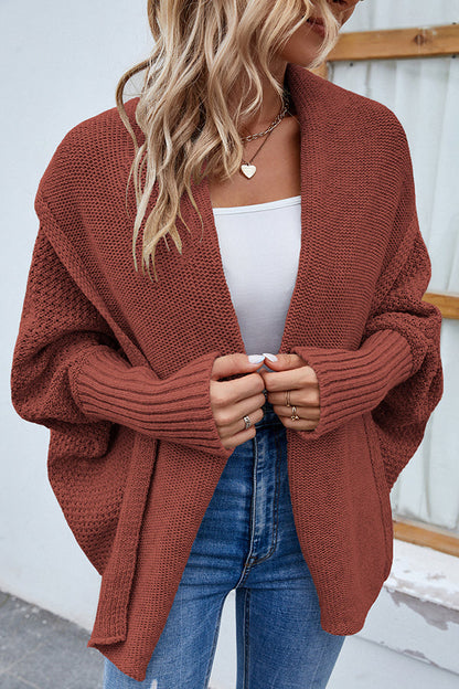 Clara - Elegante Strickjacke mit Dolman-Ärmeln für Frauen