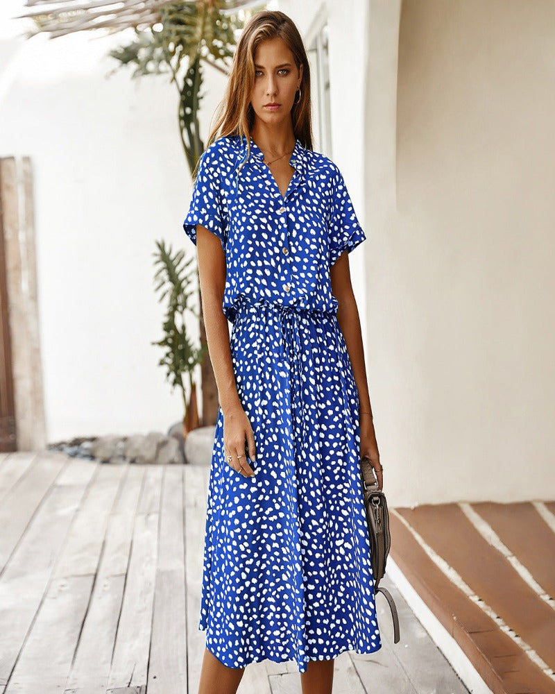 Evelyn - Diva-Kleid mit kurzen Ärmeln