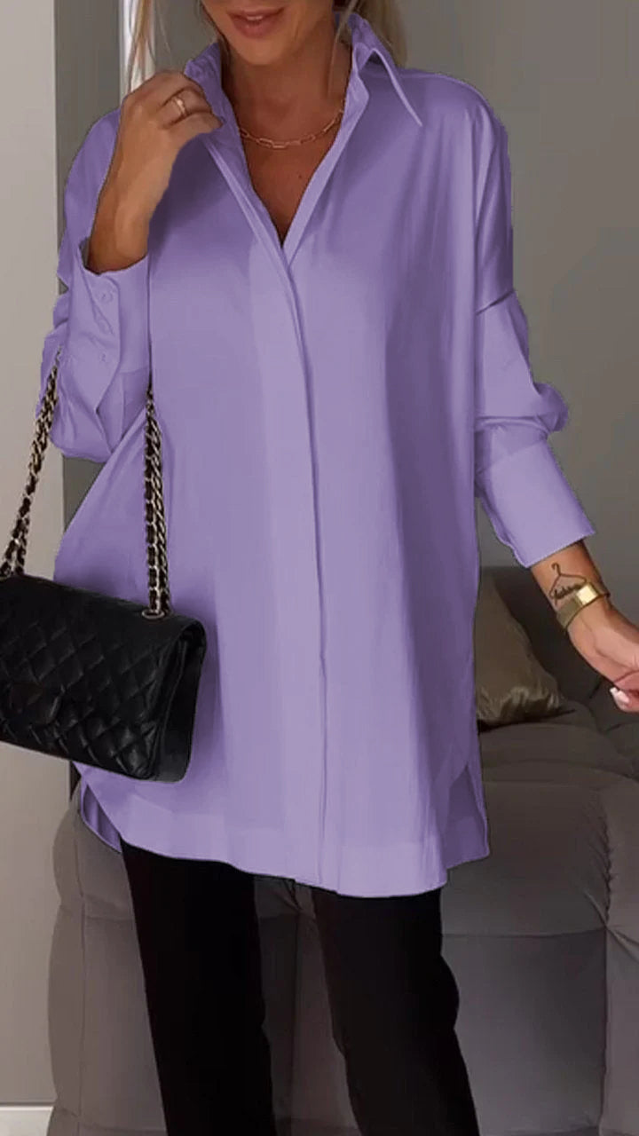 Bettina - Chique-Bluse aus Chiffon in Übergröße
