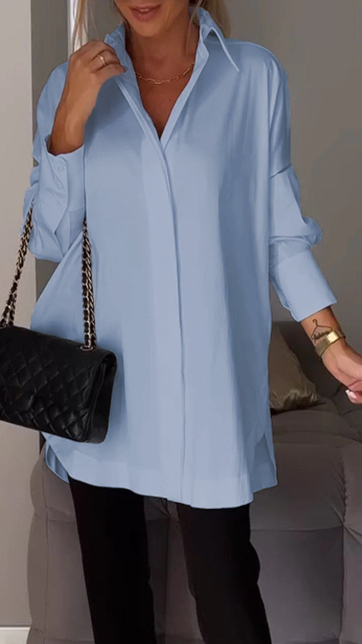 Bettina - Chique-Bluse aus Chiffon in Übergröße