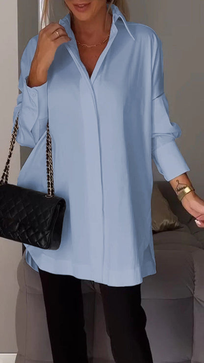 Bettina - Chique-Bluse aus Chiffon in Übergröße