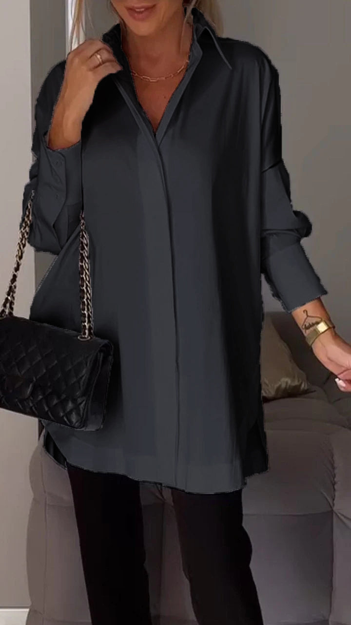 Bettina - Chique-Bluse aus Chiffon in Übergröße