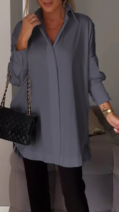 Bettina - Chique-Bluse aus Chiffon in Übergröße