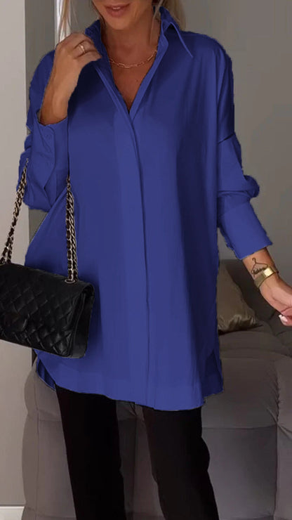 Bettina - Chique-Bluse aus Chiffon in Übergröße