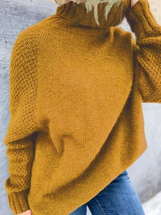 Ruby - Chic gestrickter Rollkragenpullover für den Herbst für Frauen