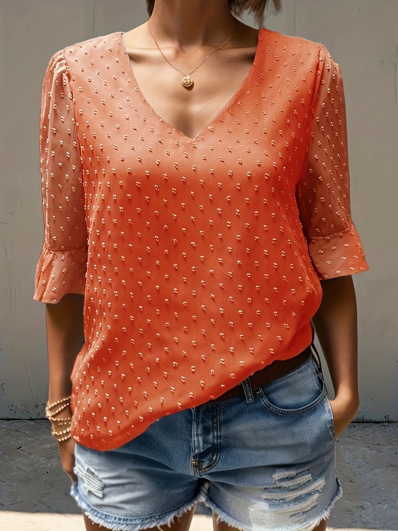 Faye - Lockere Chiffonbluse