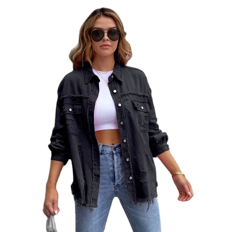 Victoria - modische lockere Jeansjacke