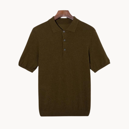 Adam | Luxus-Poloshirt aus Merinowolle