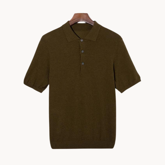 Adam | Luxus-Poloshirt aus Merinowolle