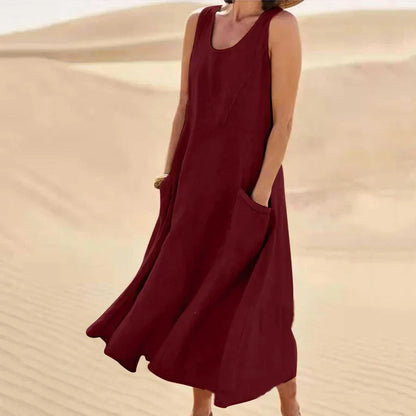 Ärmelloses Kleid für Damen