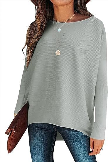 Charlotte - Dolman Irreguläre Und Übergroße Ärmel Strickpullover Für Frauen