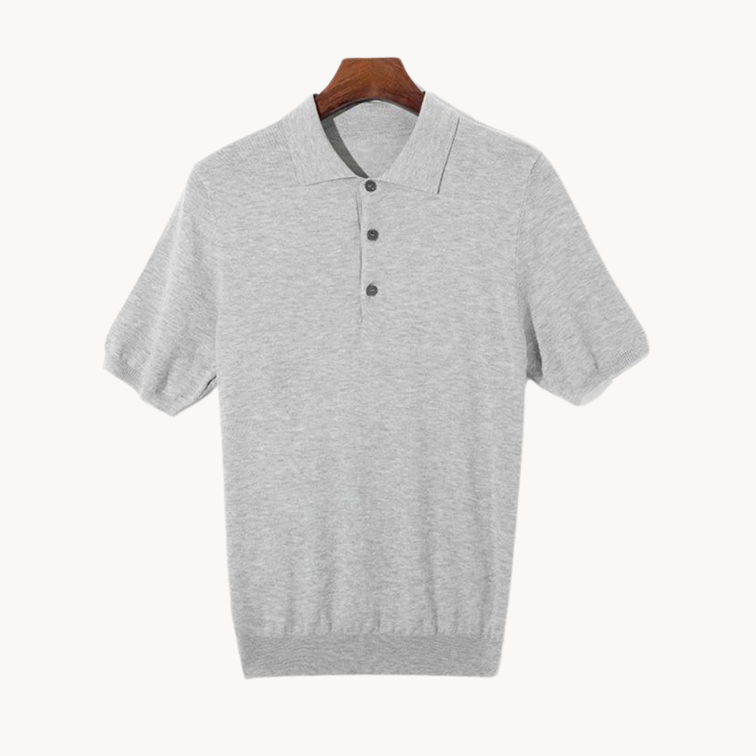 Adam | Luxus-Poloshirt aus Merinowolle