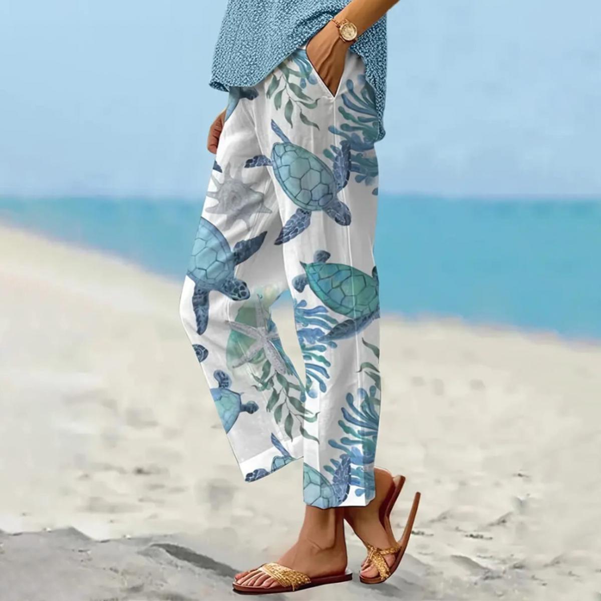 Niedliche blaue Hose mit Seitentaschen