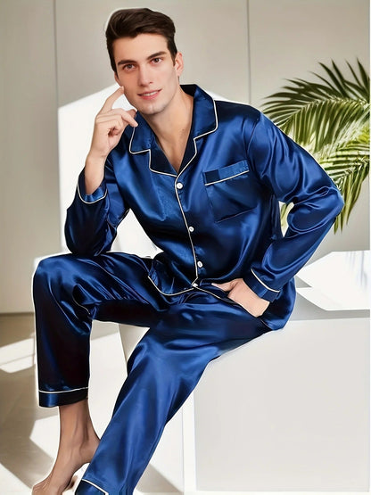 Pyjama-Set aus Seidensatin - Marivir