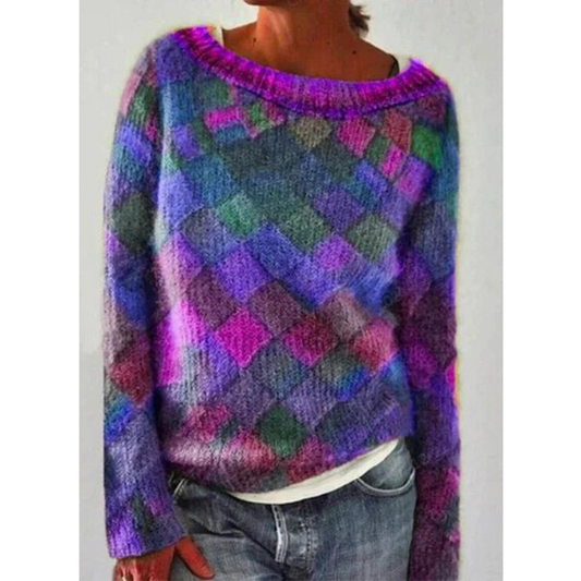 Warmer Winter-Strickpullover für Frauen