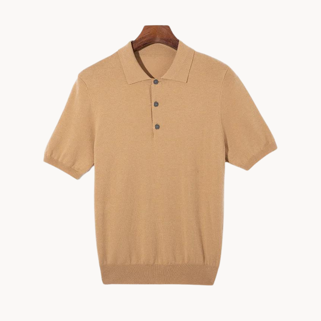 Adam | Luxus-Poloshirt aus Merinowolle