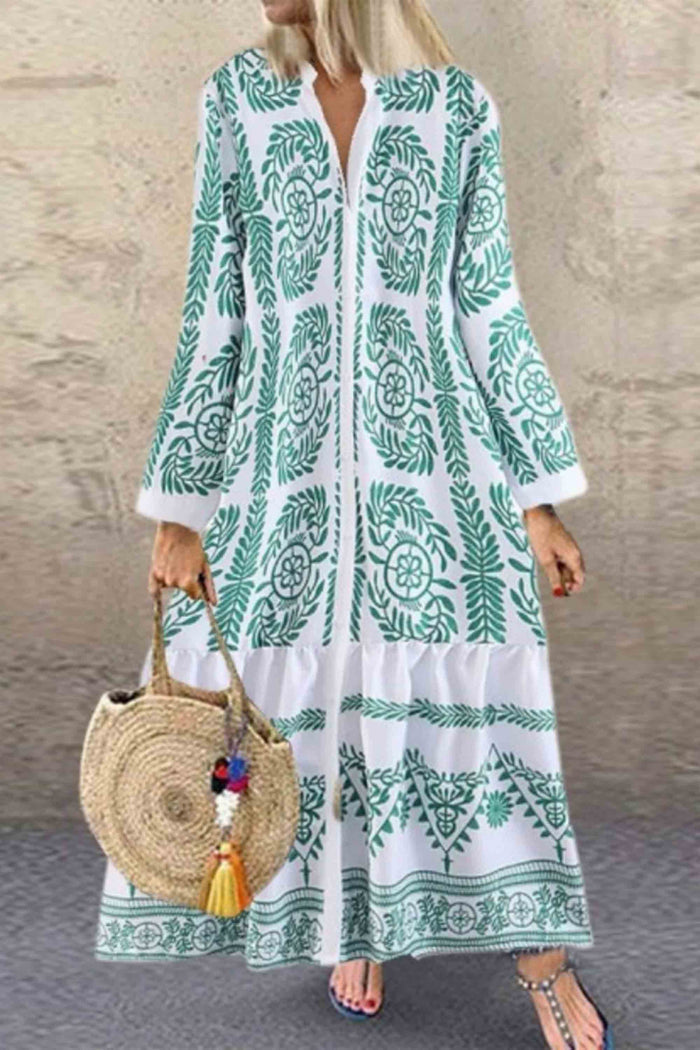 Rollkragenkleid mit Aufdruck