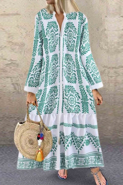 Rollkragenkleid mit Aufdruck