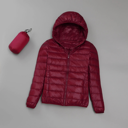 Andrea - Leichte wattierte Jacke mit Kapuze