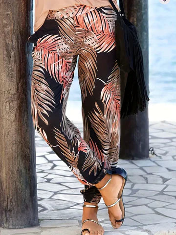 Faye - Damen Strandhose mit hoher Taille