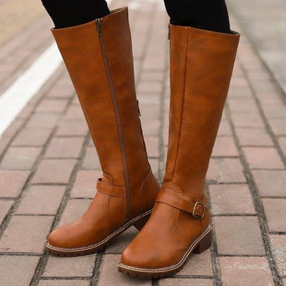 Martha - Hohe Lederstiefel für Frauen