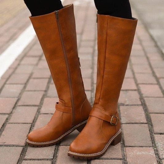 Martha - Hohe Lederstiefel für Frauen