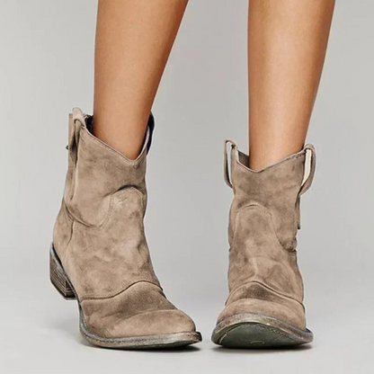 Lorelei - Elegante Stiefel mit niedrigem Absatz aus Leder