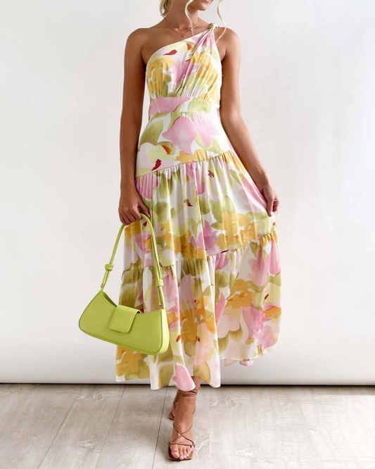 Julane - Ärmelloses Maxikleid mit abgesenkten Schultern