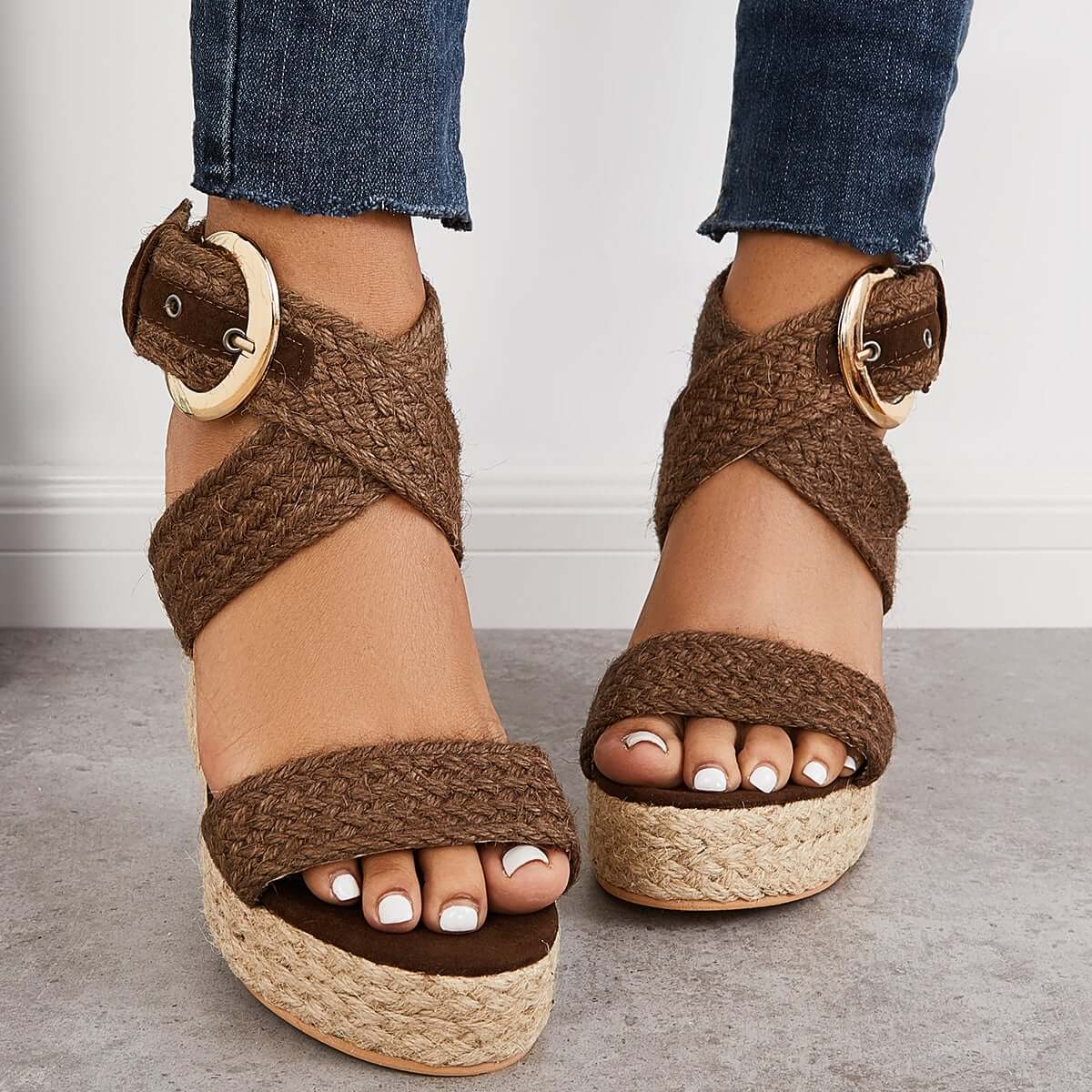 Delia - Rutschfeste Sommersandalen mit hohen Absätzen