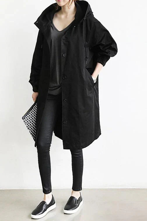 Helena – wasserdichter Trenchcoat mit Kapuze