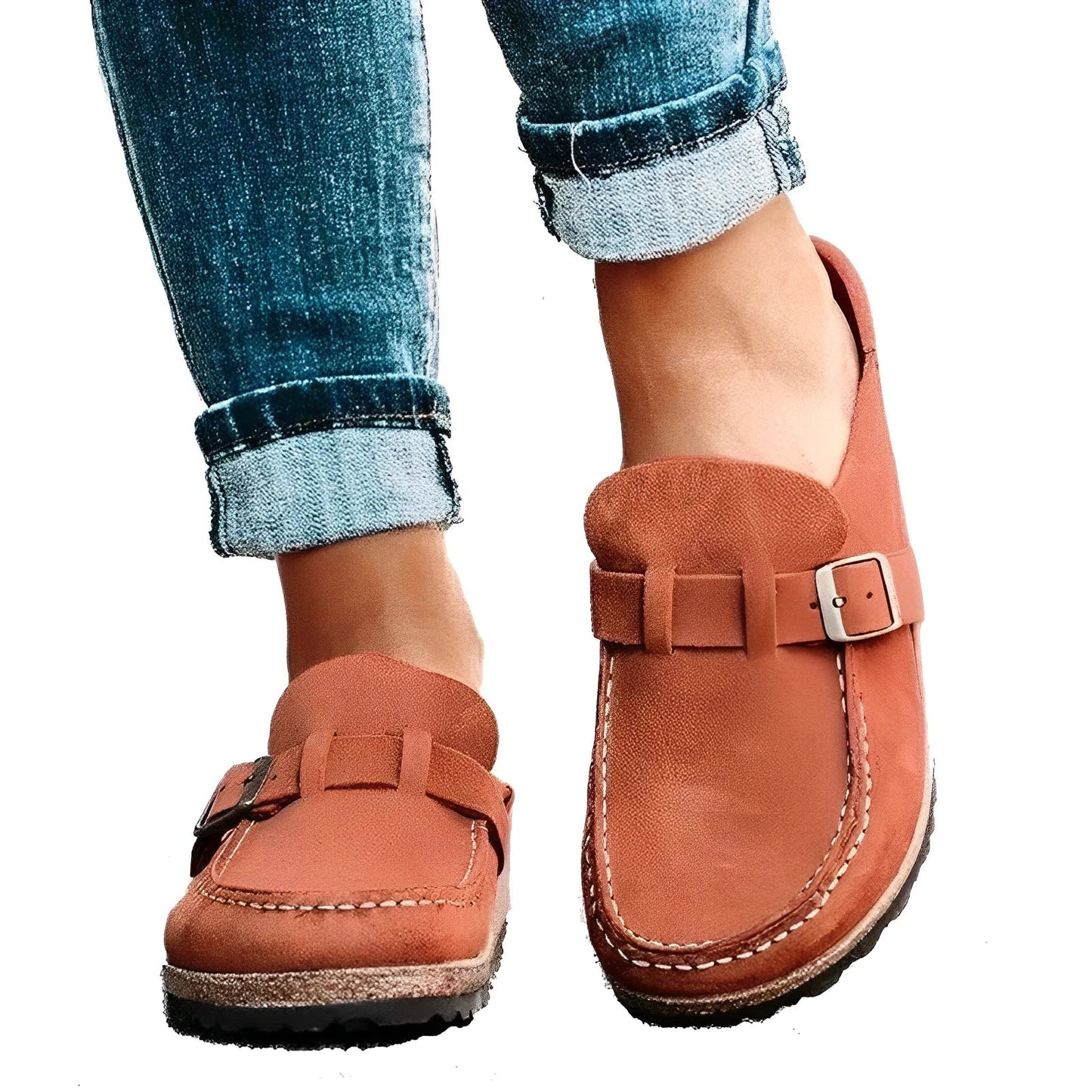 Moderne Sandalen aus Vintage-Leder