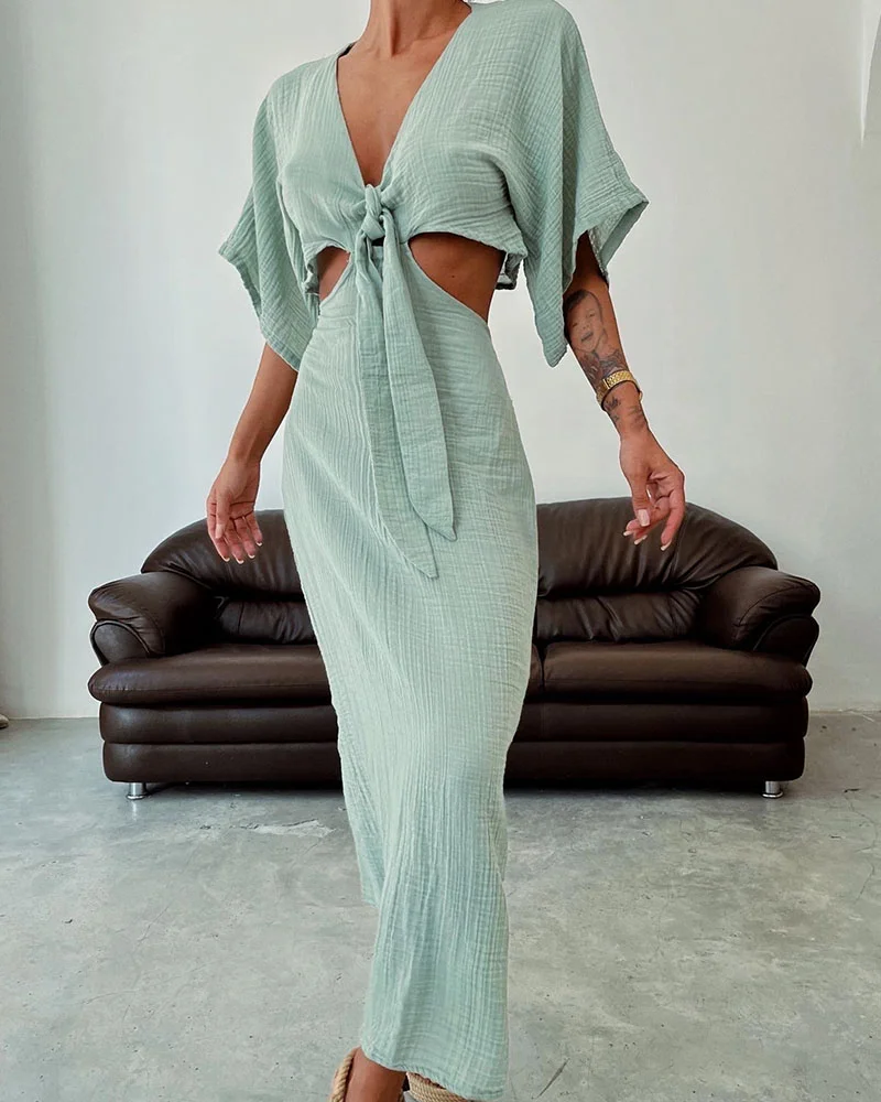 Iyla - Wunderschönes Kleid mit offener Taille und Schnürung