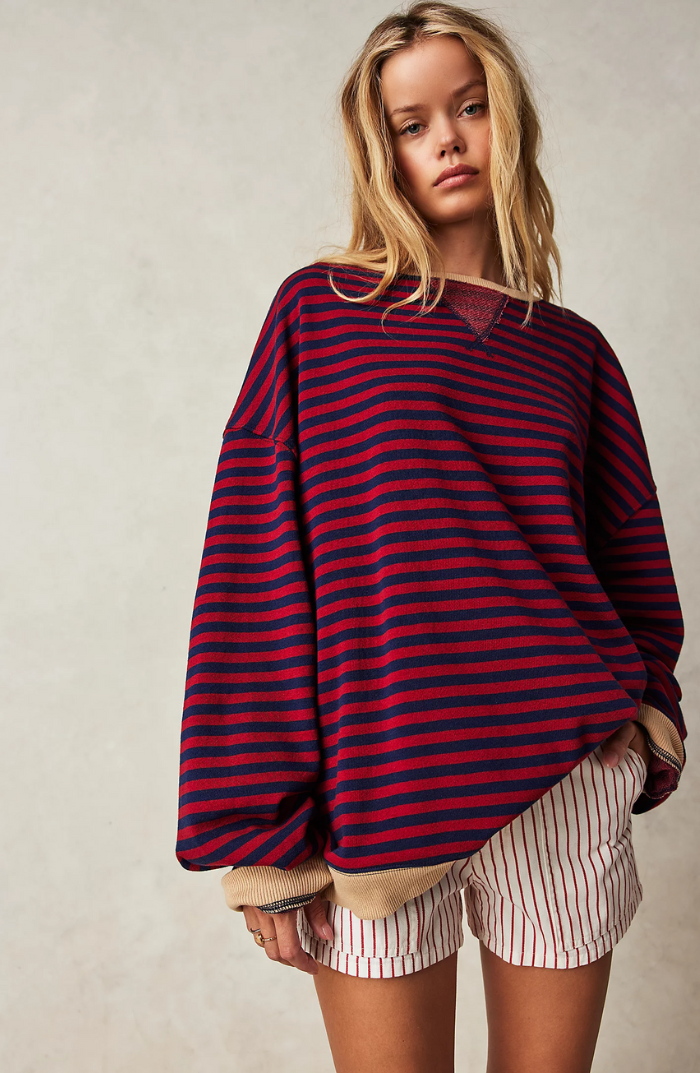 Helena | Schicker und bequemer Damenpullover mit Streifen