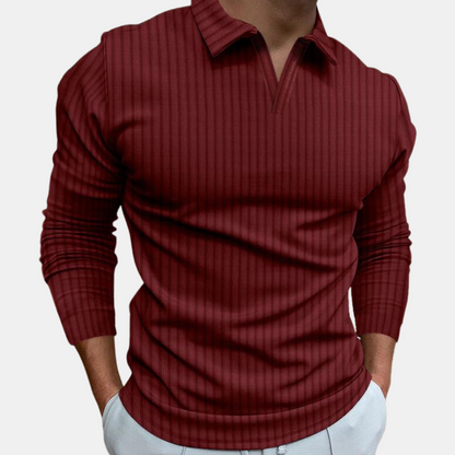 Carl | Langarm-Poloshirt für Männer