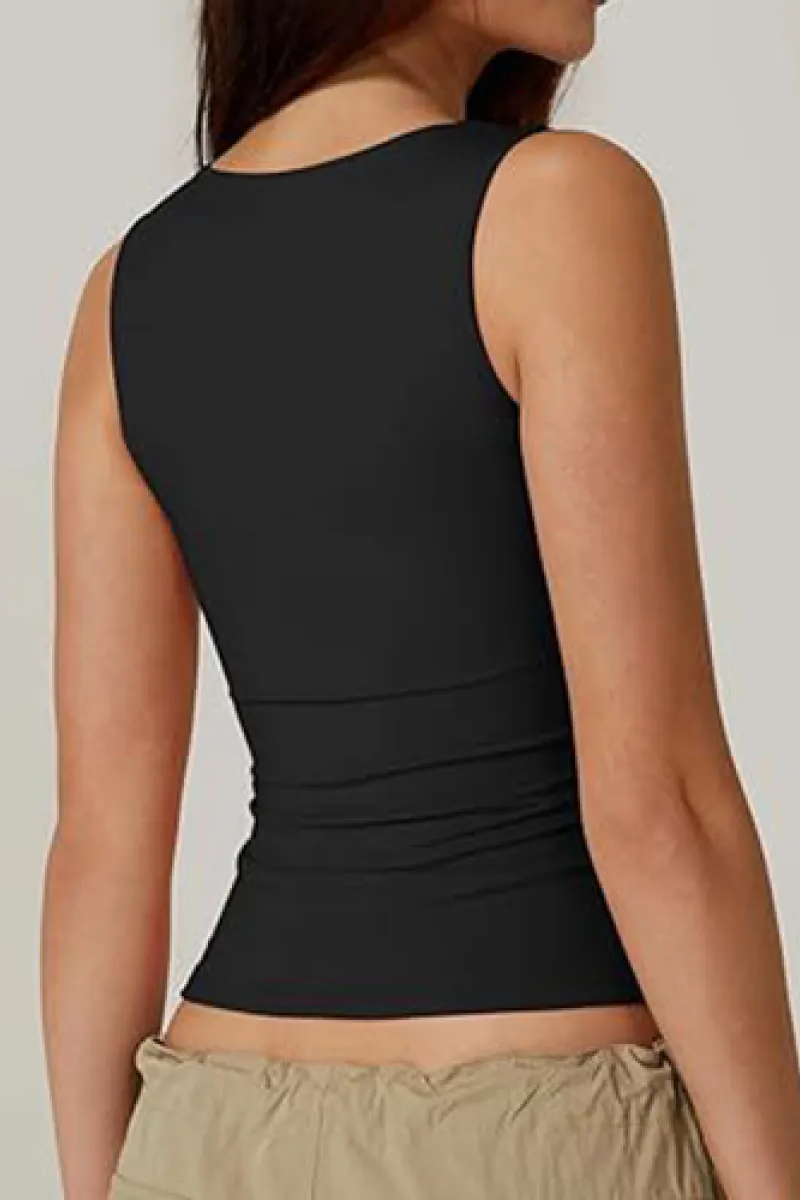 Damen Tank-Top mit quadratischem Ausschnitt
