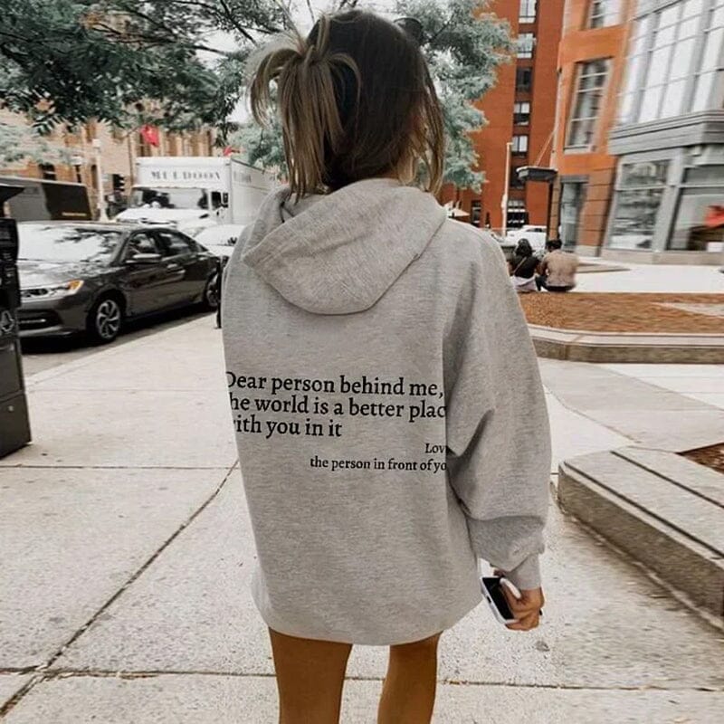 Jayne - "Dear Person Behind Me" Hoodie für Frauen