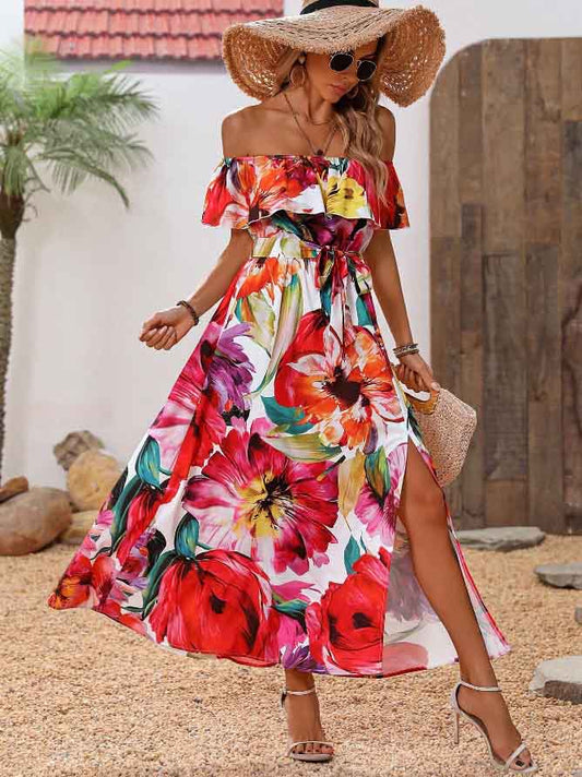 Eloise - Bedrucktes langes Kleid