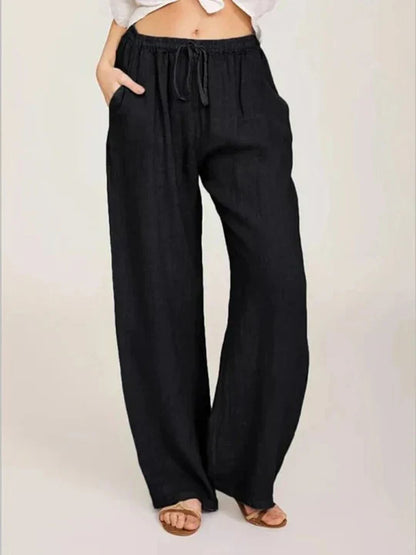 Bernice -Baumwoll-Leinen-Hose