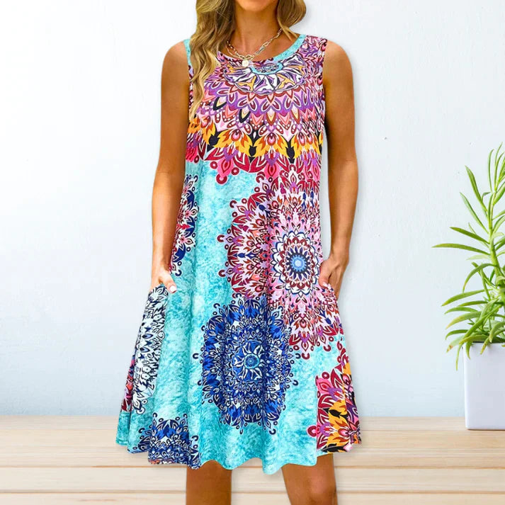 Olga - Lässiges, lockeres Kleid