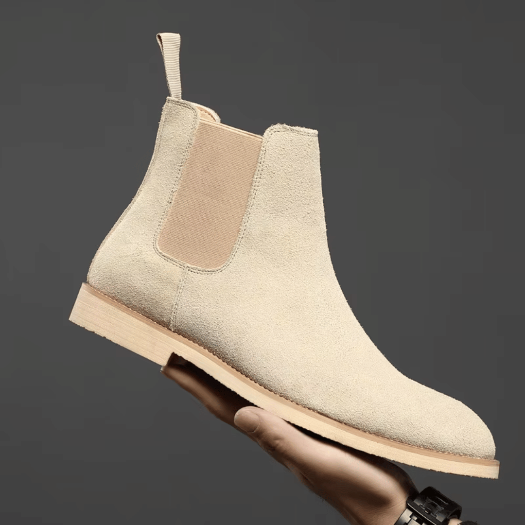 Novexa™ | Elegante Olive Chelsea Ankle Boots