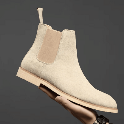 Novexa™ | Elegante Olive Chelsea Ankle Boots