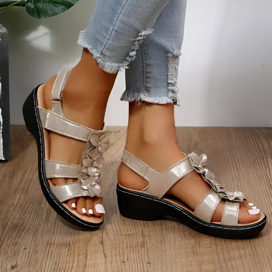 Penelope® | Sandalen mit Keilabsatz, Retro-Charme und orthopädischem Halt
