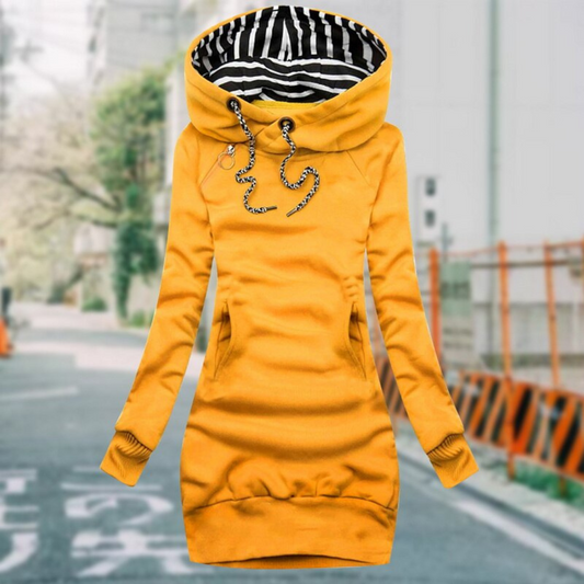 Warmer, langer Hoodie für Damen