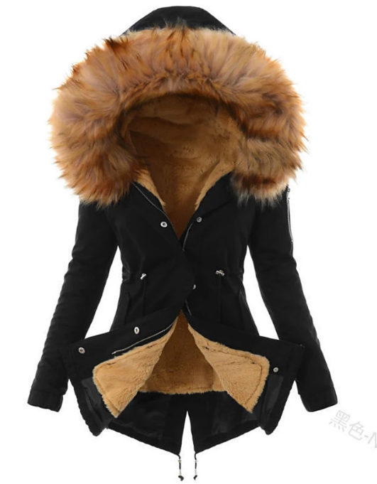 Rosalia - eleganter Wintermantel aus Kunstfell