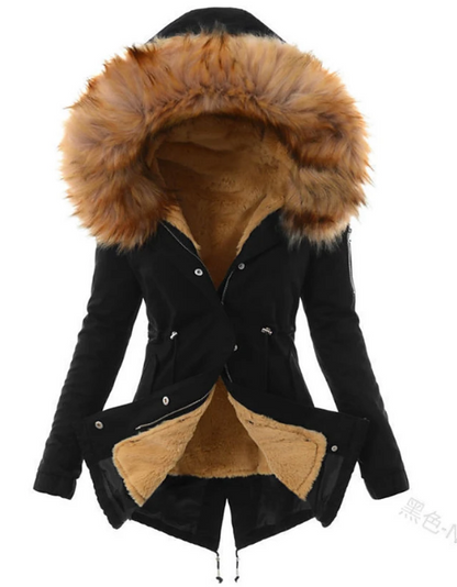 Rosalia - eleganter Wintermantel aus Kunstfell