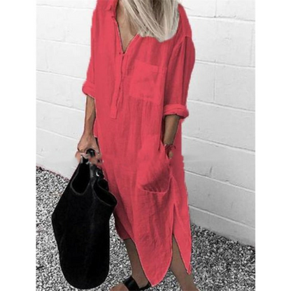 Anne | Stilvolles langes Sommerkleid