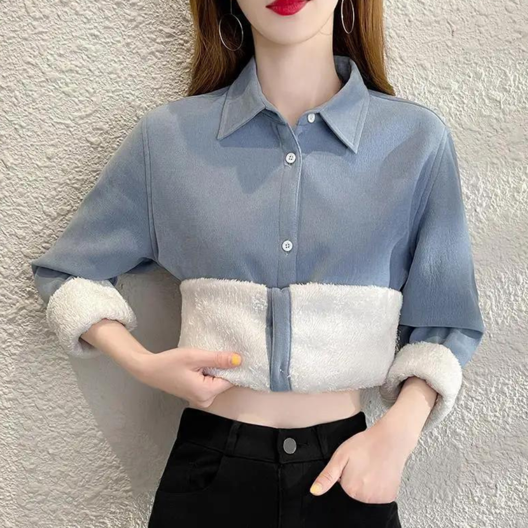 Eda - Elegante Fleece-Bluse